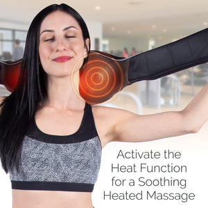 TruMedic InstaShiatsu + Shiatsu Neck & Shoulder Massager with Heat - 3 Massage Speeds, Cordless & Rechargeable - Use at Home & Office (IS-3000PRO)